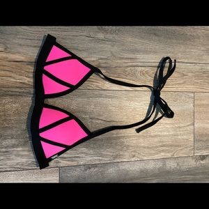 Pink Colorblock bikini